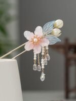 Floral Hair Clip Set Chinese Style Hair Pin - Image 4
