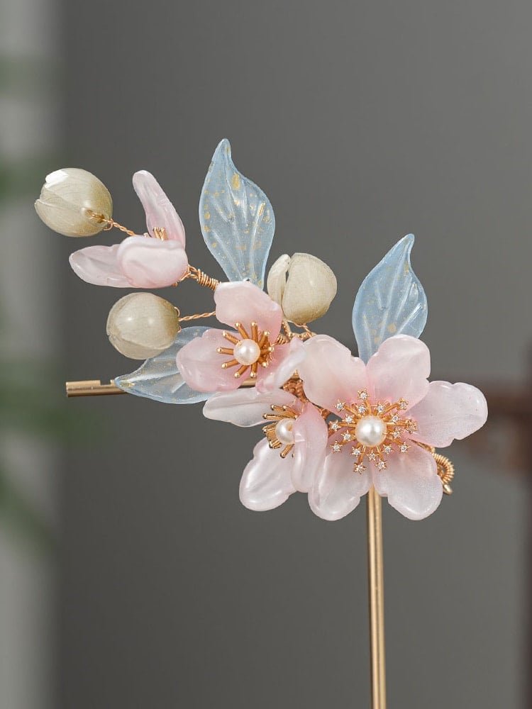 Floral Hair Clip Set Chinese Style Hair Pin