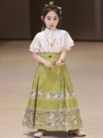 Girl Summer Dresses Chinese Style Hanfu Set