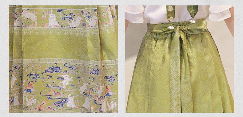 Girl Summer Dresses Chinese Style Hanfu Set