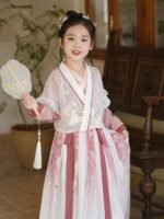 Girls’ Birthday Dresses Chinese Tang Dynasty Hanfu - Image 3