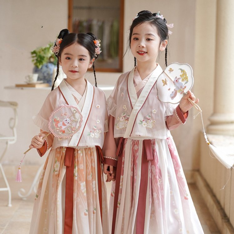 Girls' Birthday Dresses Chinese Tang Dynasty Hanfu
