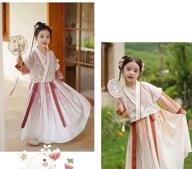 Girls' Birthday Dresses Chinese Tang Dynasty Hanfu