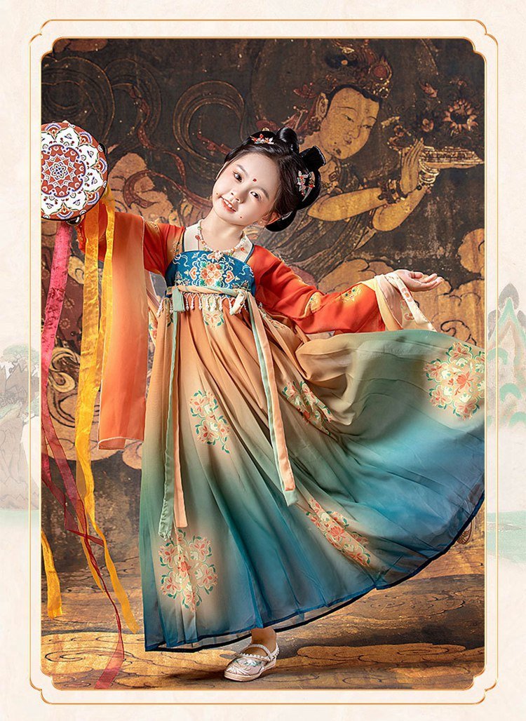 Girls Dance Dress Chinese Style Performance Dress