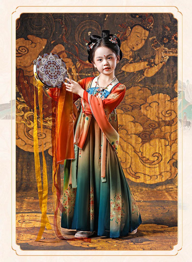 Girls Dance Dress Chinese Style Performance Dress
