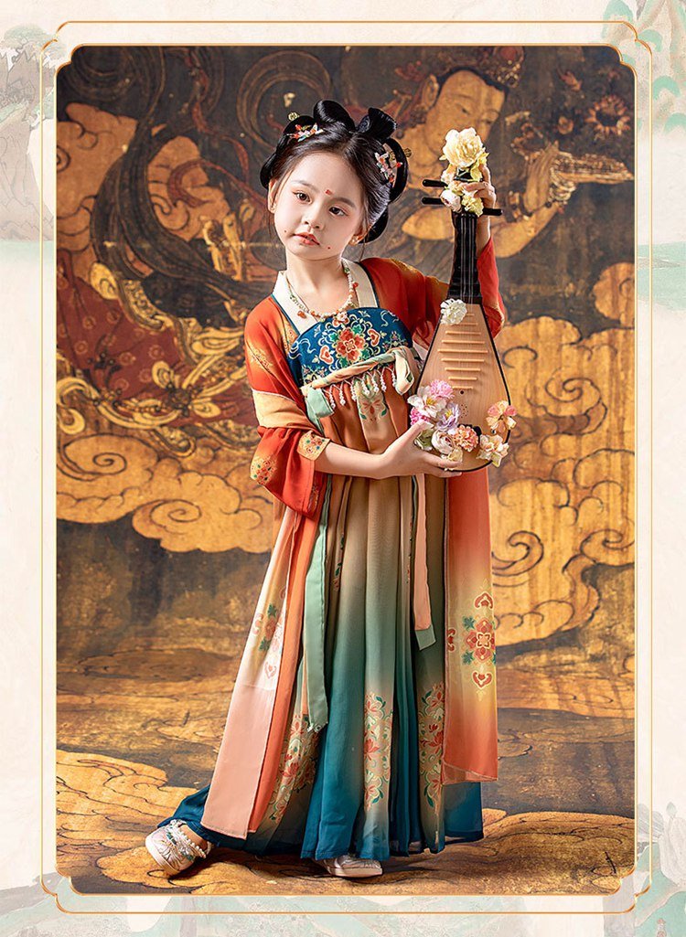 Girls Dance Dress Chinese Style Performance Dress