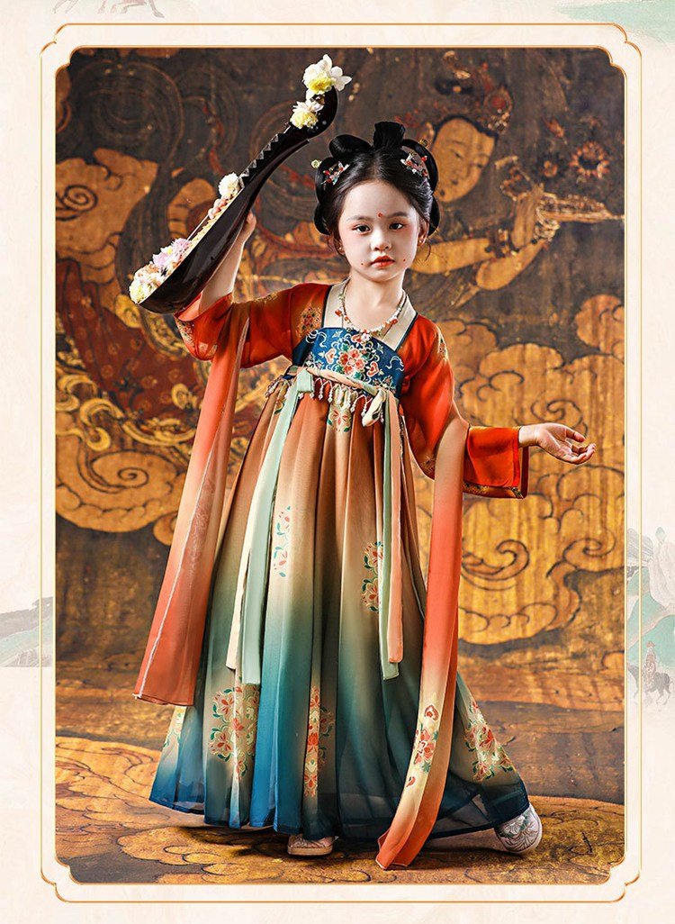 Girls Dance Dress Chinese Style Performance Dress