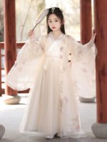 Girls Fairy Dress Embroidered Ancient Chinese Hanfu - Image 2