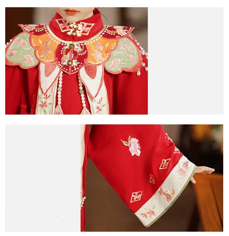 Girls Fall Dresses Chinese Ming Dyansty Style Hanfu