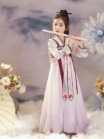 Girls Party Dress Ancient Style Hanfu Dress - Image 3