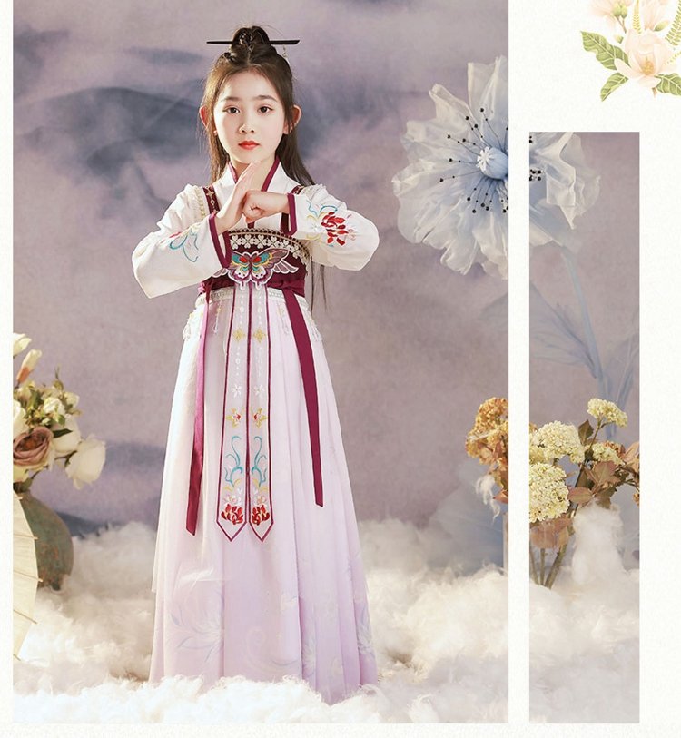 Girls Party Dress Ancient Style Hanfu Dress