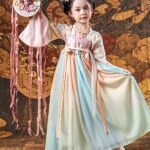 Girls Summer Dresses Chinese Style Princess Dress