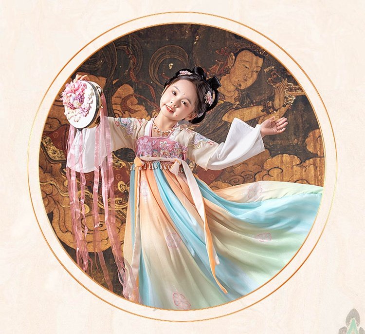 Girls Summer Dresses Chinese Style Princess Dress