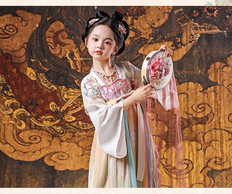 Girls Summer Dresses Chinese Style Princess Dress