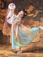 Girls Summer Dresses Chinese Style Princess Dress - Image 3