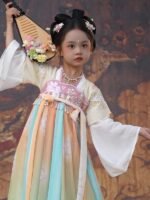 Girls Summer Dresses Chinese Style Princess Dress - Image 2