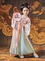 Girls Summer Dresses Chinese Style Princess Dress - Image 4