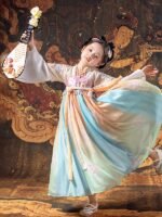 Girls Summer Dresses Chinese Style Princess Dress - Image 5