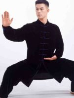 Gold Velvet Tai Chi Clothing for Man Women - Image 3
