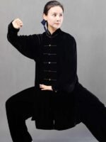 Gold Velvet Tai Chi Clothing for Man Women - Image 5