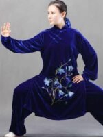 Gold Velvet Tai Chi Suits for Autumn and Winter - Image 2