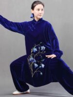 Gold Velvet Tai Chi Suits for Autumn and Winter - Image 3