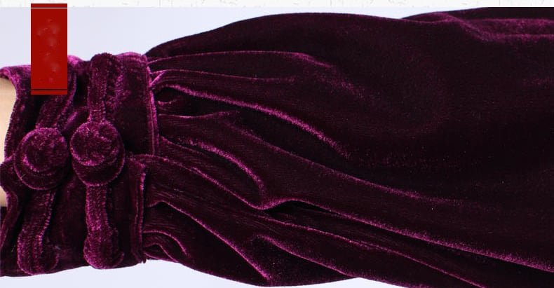 Gold Velvet Tai Chi Workout Clothes for Women