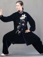 Golden Velvet Tai Chi Clothing For Sale Women