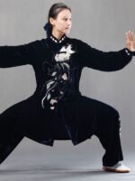 Golden Velvet Tai Chi Clothing For Sale Women - Image 2