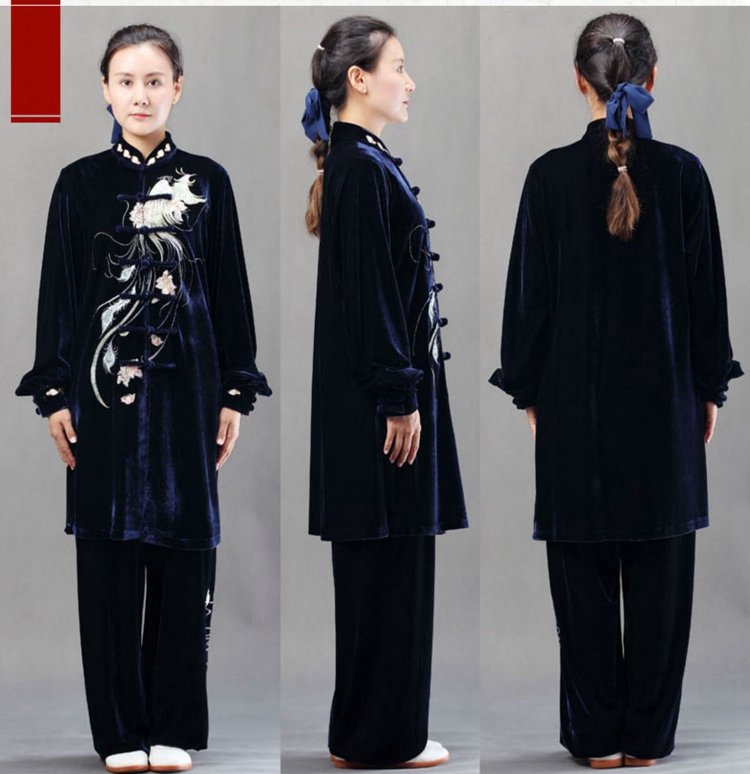 Golden Velvet Tai Chi Clothing For Sale Women