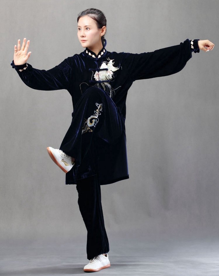 Golden Velvet Tai Chi Clothing For Sale Women