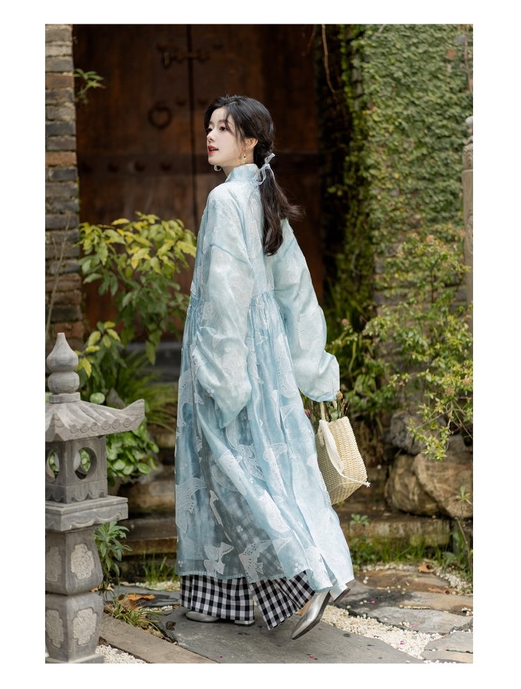 Green Fairy Dress Ming Style Improved Hanfu Female