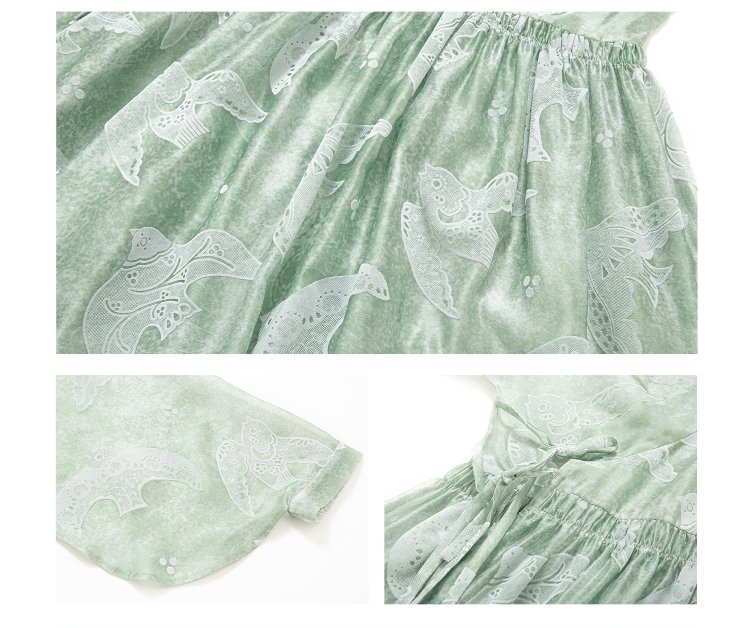 Green Fairy Dress Ming Style Improved Hanfu Female