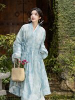 Green Fairy Dress Ming Style Improved Hanfu Female - Image 3