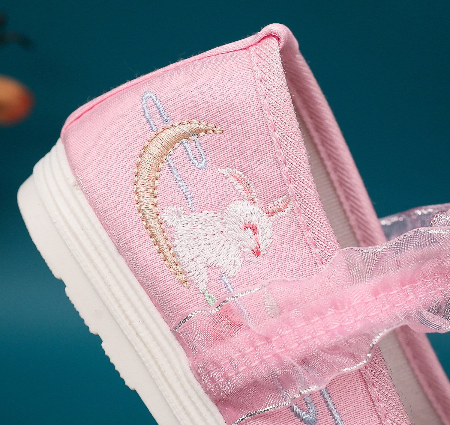 Handmade Flower Girl Shoes Embroidered Coth Shoes