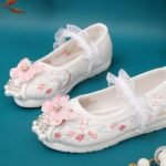 Handmade Flower Girl Shoes Embroidered Coth Shoes