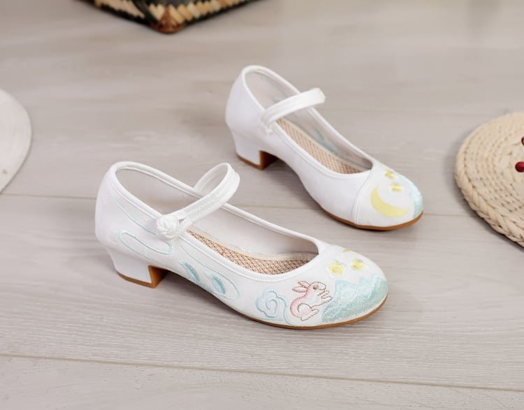 Hanfu Cloth Shoes Embroidered Mary Janes