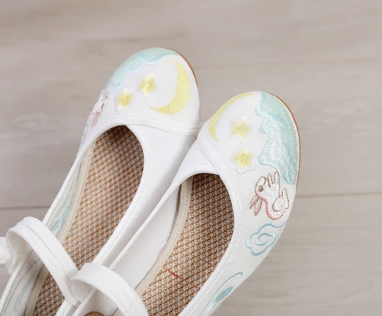 Hanfu Cloth Shoes Embroidered Mary Janes