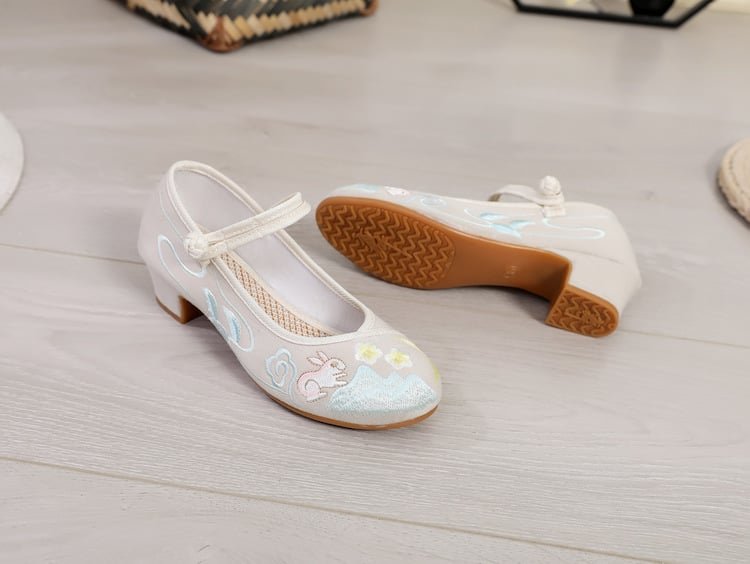 Hanfu Cloth Shoes Embroidered Mary Janes