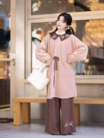Hanfu For Students Ming-Style Long Shirt And Pants - Image 4
