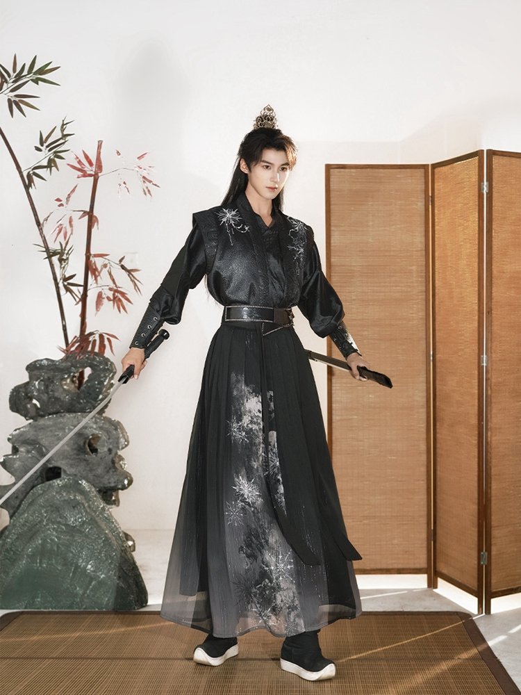 Hanfu Male Black Martial Arts Outfit