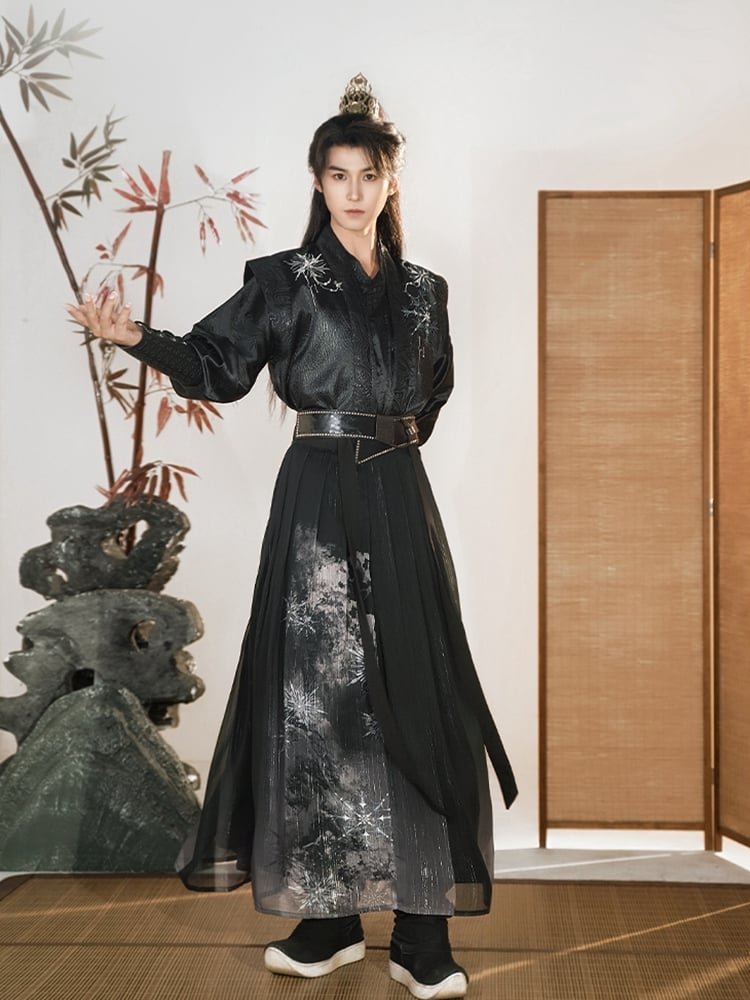 Hanfu Male Black Martial Arts Outfit