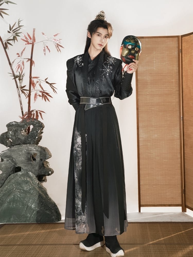 Hanfu Male Black Martial Arts Outfit