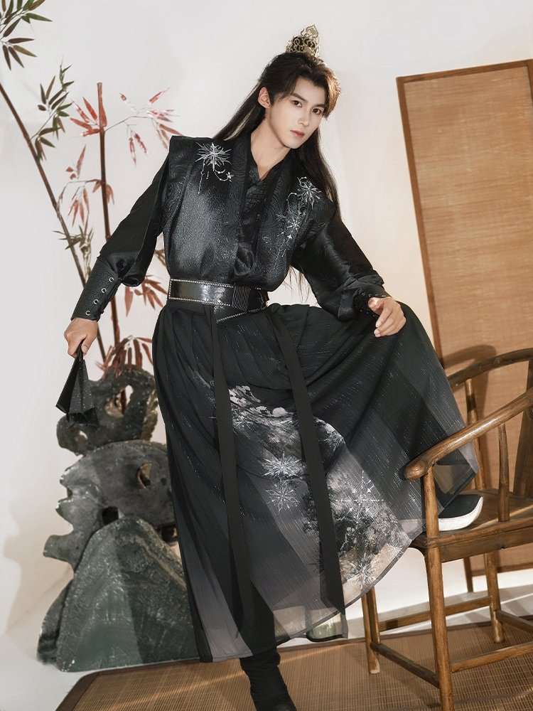 Hanfu Male Black Martial Arts Outfit