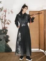 Hanfu Male Black Martial Arts Outfit - Image 4