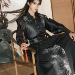 Hanfu Male Black Martial Arts Outfit