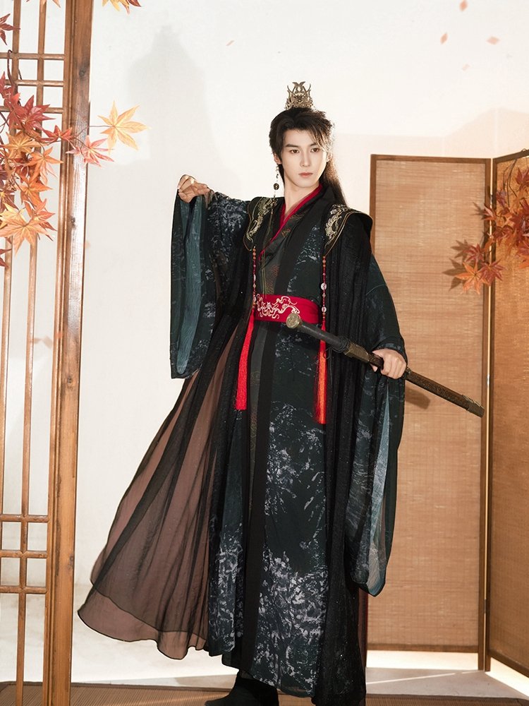 Hanfu Male Suit Chinese Ancient Swordsman Clothing