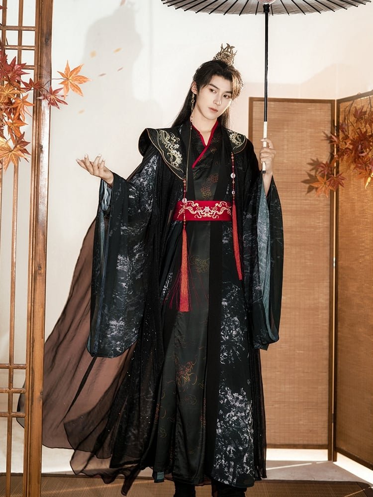 Hanfu Male Suit Chinese Ancient Swordsman Clothing