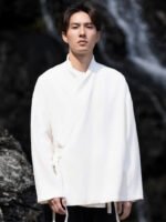 Hanfu Shirt Male Chinese Style Cotton Linen Cardigan - Image 5