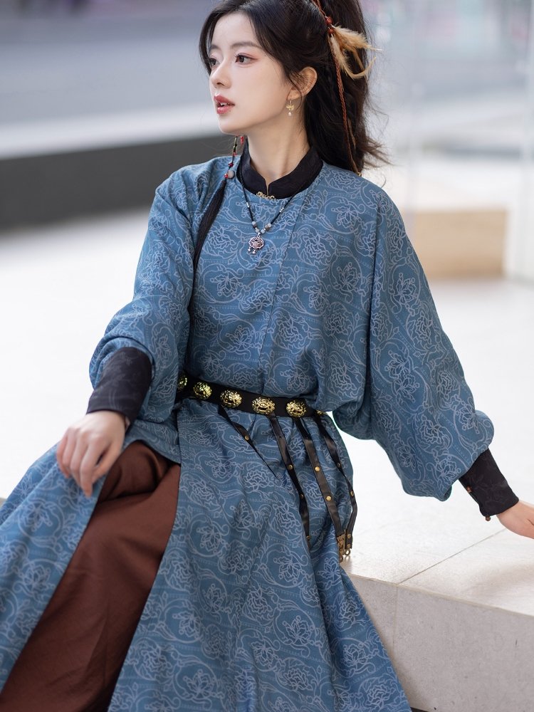 Hanfu Tang Dynasty Costume Hanfu with Robe and Trousers